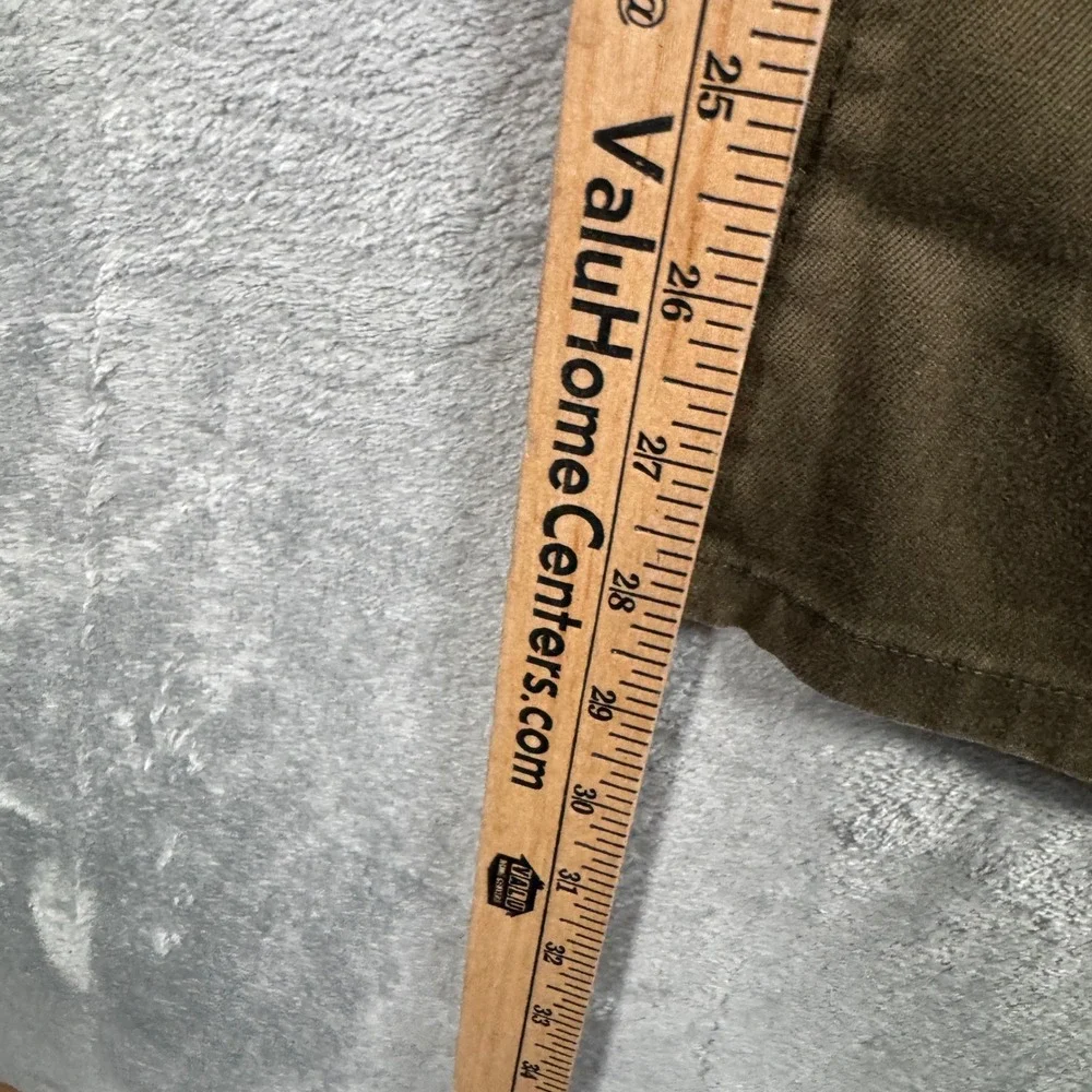 Banana Republic Stretch Pants‎ Mens 31R Khaki Brown Button Fly Y2K Casual